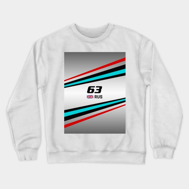 F1 2022 - #63 Russell Crewneck Sweatshirt by sednoid